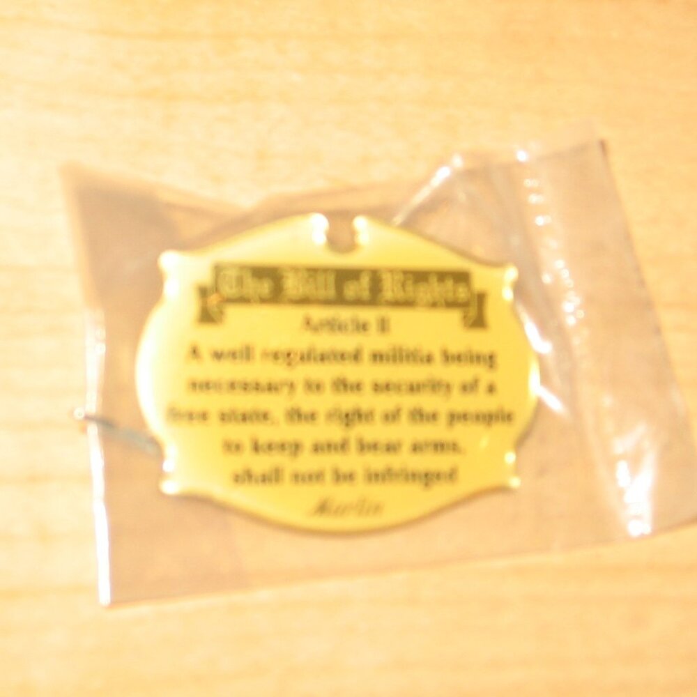 Vintage Marlin Firearms 2nd Amendment Metal Enamel Pin Sealed Factory Packaging